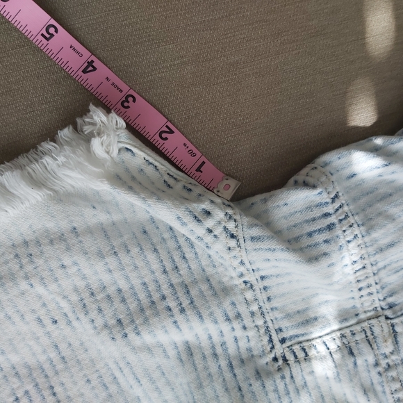 NWOT Free People We The Free Easy Rider Harem jean denim shorts Acid Stripe - Picture 13 of 14